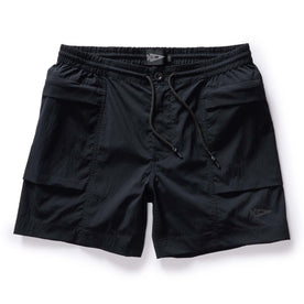 flatlay of The Challenge Cargo Short in Black, Bottoms by Taylor Stitch