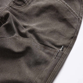 material shot of the pocket detail on The Chore Pant in Soil Chipped Canvas, Bottoms by Taylor Stitch