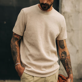 The Heavy Bag Waffle Short Sleeve in Oat Heather - featured image