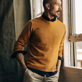 The Lodge Sweater in Gold - featured image