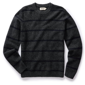 The Lodge Sweater in Charcoal Stripe - featured image