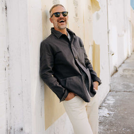 The Ojai Jacket in Organic Charcoal Foundation Twill - featured image