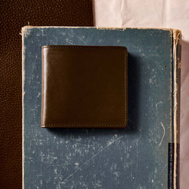 editorial flatlay of The Minimalist Billfold Wallet in Brown, Accessories by Taylor Stitch