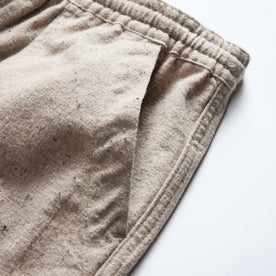 material shot of the pockets on The Breakwater Pant in Oat Donegal, Bottoms by Taylor Stitch