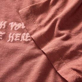 material shot of the sleeve on The Cotton Hemp Tee in Wish You Were Here, Knits by Taylor Stitch