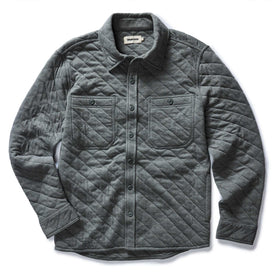 The Fall Line Overshirt in Heather Ash Quilted Jersey - featured image