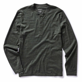 The Merino Henley in Heather Army - featured image