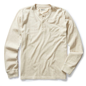 The Organic Cotton Henley in Heather Oat - featured image