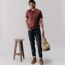 The Organic Cotton Tee in Dried Cherry - featured image