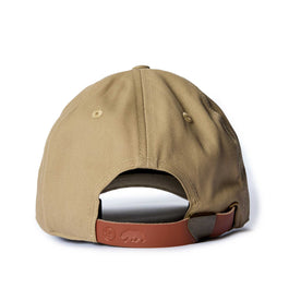 editorial image of the back of The Pathfinder Cap in Khaki Dry Wax, Accessories by Taylor Stitch