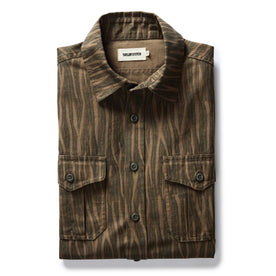 The Saddler Shirt in Bark Print Broken Twill - featured image