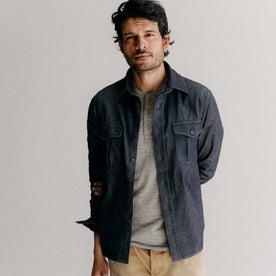 The Saddler Shirt in Indigo Broken Twill - featured image