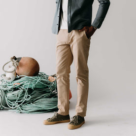 The Slim Foundation Pant in Organic Khaki - featured image