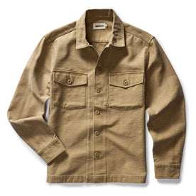 The Surplus Shirt in Khaki Reverse Sateen - featured image