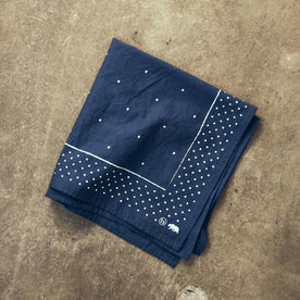 folded flatlay of The Bandana in Heritage Blue, Accessories by Taylor Stitch