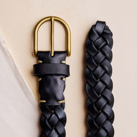 The Braided Belt in Black - featured image