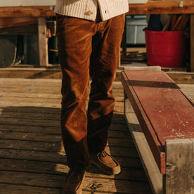 The Carnegie Pant in Bourbon Corduroy - featured image