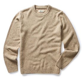 The Lodge Sweater in Sand Donegal - featured image