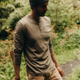 The Organic Cotton Henley in Sage - featured image