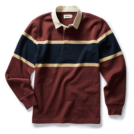 The Rugby Shirt in Dried Cherry Stripe - featured image