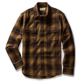 flatlay of The Yosemite Shirt in Bonfire Plaid, Wovens by Taylor Stitch