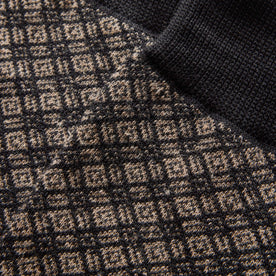 material shot of The Crew Sock in Coal Jacquard, Accessories by Taylor Stitch