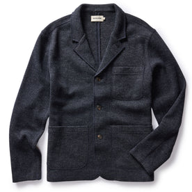 The Evans Blazer in Navy Birdseye Wool - featured image