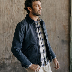 The Workhorse Jacket in Navy Chipped Canvas - featured image