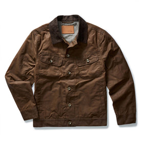 The Long Haul Jacket in Dark Khaki Waxed Canvas - featured image