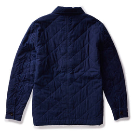 flatlay of the back of The Ojai Jacket in Indigo Diamond Quilt, Outerwear by Taylor Stitch