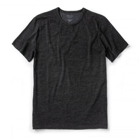 The Merino Tee in Heather Black - featured image