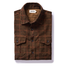 The Saddler Shirt in Dark Roast Plaid Cord - featured image