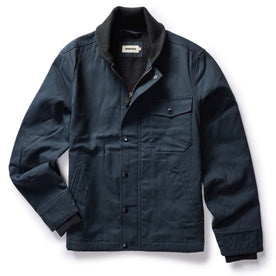 The Deck Jacket in Dark Navy Dry Wax - featured image