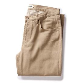 flatlay of The Democratic All Day Pant in Light Khaki Broken Twill, Bottoms by Taylor Stitch