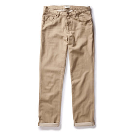 flatlay of The Democratic All Day Pant in Light Khaki Broken Twill, shown in full, Bottoms by Taylor Stitch