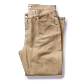 flatlay of The Slim All Day Pant in Light Khaki Broken Twill, Bottoms by Taylor Stitch