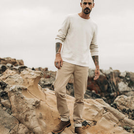 The Slim All Day Pant in Light Khaki Broken Twill - featured image