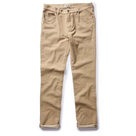 flatlay of The Slim All Day Pant in Light Khaki Broken Twill, shown in full, Bottoms by Taylor Stitch