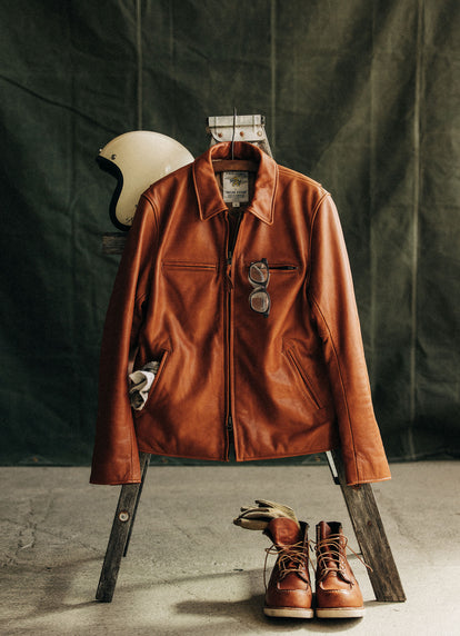 The Moto Jacket in Whiskey Steerhide