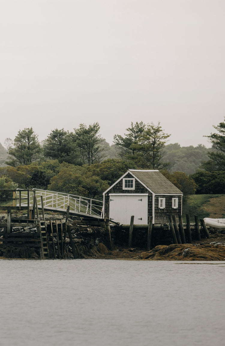 A house by the water in Maine.