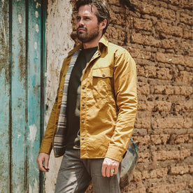 The Chore Jacket in Mustard Dry Wax Canvas: Alternate Image 1, Outerwear by Taylor Stitch