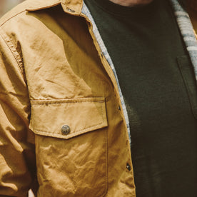 The Chore Jacket in Mustard Dry Wax Canvas: Alternate Image 4, Outerwear by Taylor Stitch