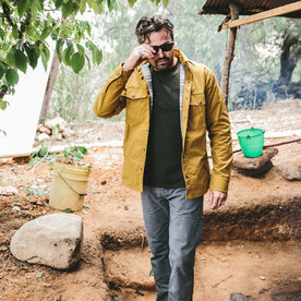 The Chore Jacket in Mustard Dry Wax Canvas: Alternate Image 6, Outerwear by Taylor Stitch