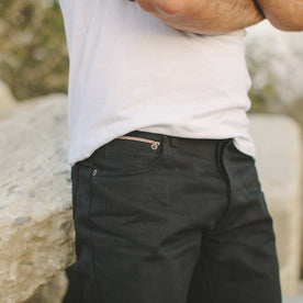 The Slim Jean in Shuttle Loomed Italian Selvage Black Denim: Alternate Image 1, Denim by Taylor Stitch