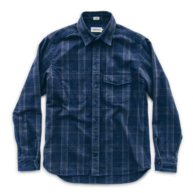 The Crater Shirt in Navy & Charcoal Plaid, Wovens by Taylor Stitch