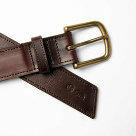 The Stitched Belt in Espresso - featured image