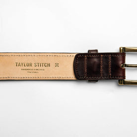 The Stitched Belt in Espresso: Alternate Image 3, Accessories by Taylor Stitch