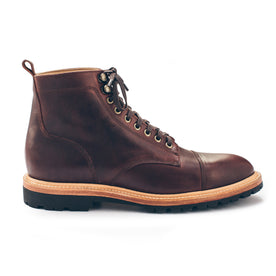 The Cap Toe Moto Boot in Brown Steerhide: Featured Image, Footwear by Taylor Stitch