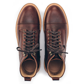 The Cap Toe Moto Boot in Brown Steerhide: Alternate Image 7, Footwear by Taylor Stitch