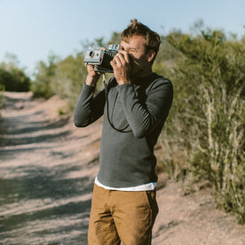 The Merino Henley in Charcoal: Alternate Image 1, Wovens by Taylor Stitch